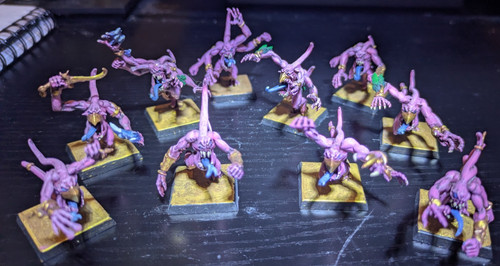 40k chaos daemons pink - chaos, horrors