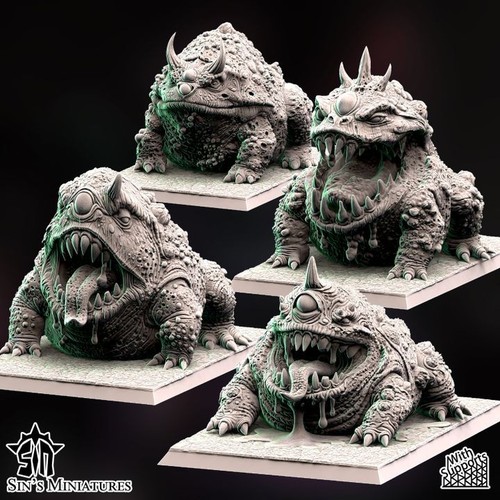 Demonic disease frogs - frogs, –